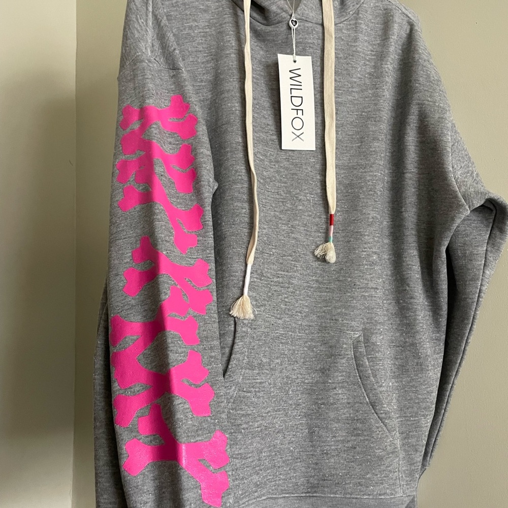 Wildfox SAMPLE Skeleton Skull CrossBones Hooded S… - image 2